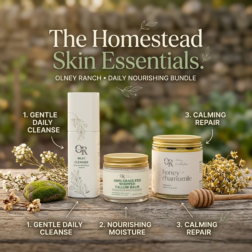 Homestead Skin Essentials Bundle | Grass-Fed Tallow & Cleanser